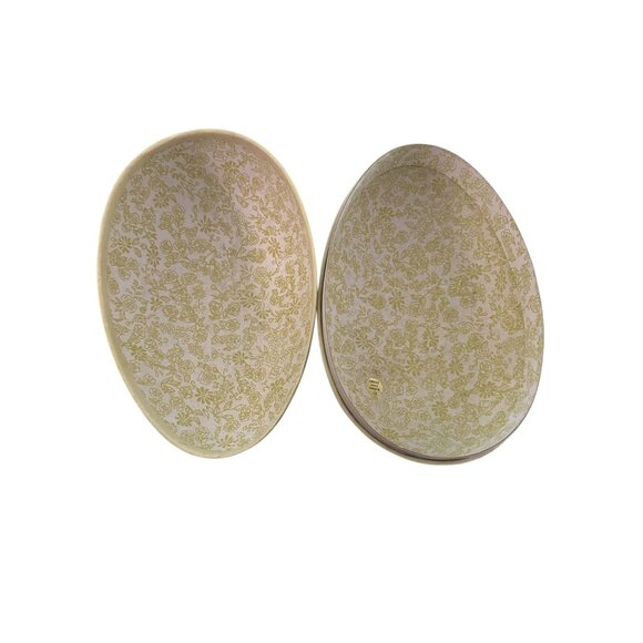 Bethany Lowe Large Paper Mache Easter Egg Container Chick Design Floral Interior - Picture 11 of 11